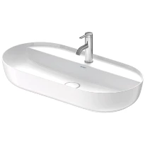 Duravit Luv lavabo à poser 800 x 400 x 136 mm - blanc - avec trou de robinet - sans trop-plein - poli