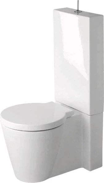 Duravit Starck 1 staand toilet uitgang H Back to Wall - wit - B415xD650 mm