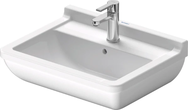 Duravit Starck 3 wastafel 550 x 430 mm - wit - met kraangat - met overloop
