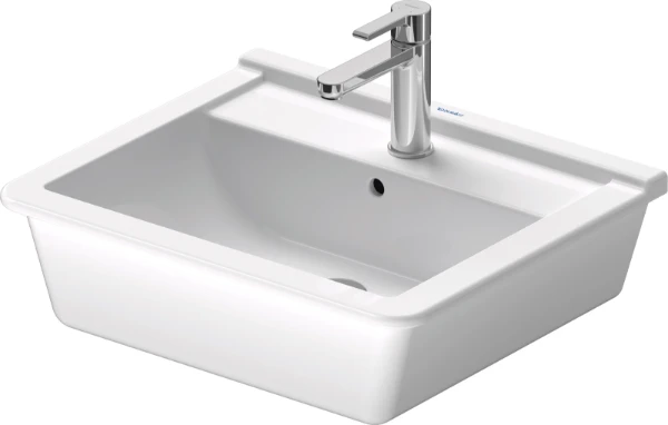 Duravit Starck 3 lavabo encastré 560 x 465 mm - blanc - avec trou de robinet - avec trop-plein