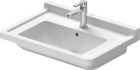 Duravit Starck 3 meuble lavabo 700 x 490 mm - blanc - avec trou de robinet - avec trop-plein