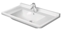 Duravit Starck 3 meuble lavabo 850 x 485 mm - blanc - avec trou de robinet - avec trop-plein