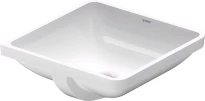 Duravit Starck 3 lavabo encastré 465 x 465 mm - blanc - sans trou de robinet - avec trop-plein