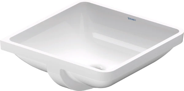 Duravit Starck 3 lavabo encastré 465 x 465 mm - blanc - sans trou de robinet - avec trop-plein