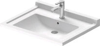 Duravit Starck 3 vital lavabo 700 x 545 mm - blanc - avec trou de robinet - avec trop-plein - pour les personnes handicapées