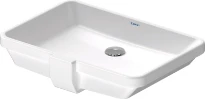 Duravit 2nd Floor lavabo sous plan 525 x 350 mm - blanc - sans trou de robinet - avec trop-plein - fixation inclus