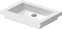 Duravit 2nd Floor lavabo à poser 580 x 415 mm - blanc - sans trou de robinet - sans trop-plein