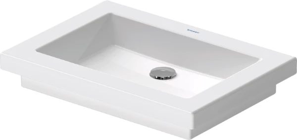 Duravit 2nd Floor lavabo à poser 580 x 415 mm - blanc - sans trou de robinet - sans trop-plein