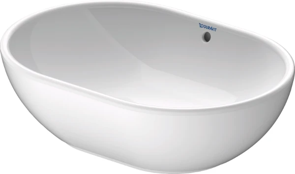 Duravit Foster lavabo à poser 495 x 350 mm - blanc - sans trou de robinet - avec trop-plein