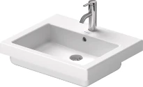 Duravit Vero lavabo encastré 550 x 465 mm - blanc - avec trou de robinet - avec trop-plein