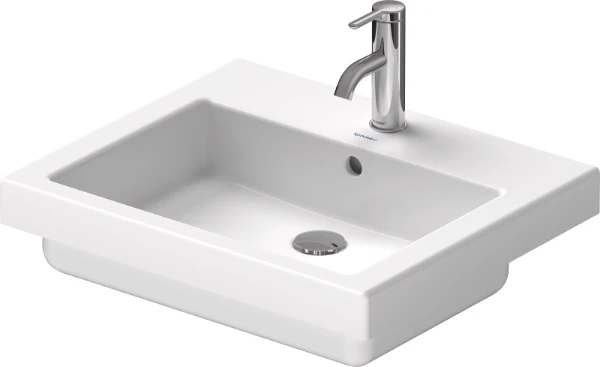 Duravit Vero lavabo encastré 550 x 465 mm - blanc - avec trou de robinet - avec trop-plein