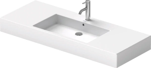 Duravit Vero meuble lavabo 1250 x 490 mm - blanc - avec trou de robinet - avec trop-plein