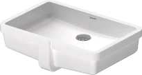 Duravit Vero lavabo sous plan 525 x 355 mm - blanc - sans trou de robinet - avec trop-plein - fixation inclus