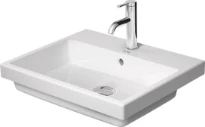Duravit Vero Air lavabo encastré 550 x 455 mm - blanc - avec trou de robinet - avec trop-plein