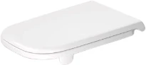 Duravit D-Code Vital abattant - NOUVEAU MODELE - blanc - charnière inox continue - version longue