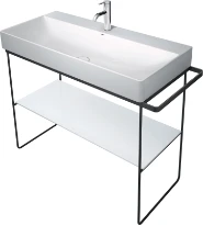 Duravit DuraSquare plateau verre sur console metall.p. lav. 235310, blanc
