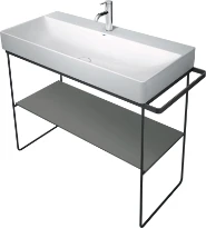 Duravit DuraSquare plateau verre sur console metall.p. lav. 235310, gris flanel