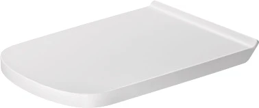 Duravit DuraStyle Vital toiletzitting - wit - scharnier inox doorlopend