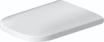 Duravit Happy D2 siège des toilettes - blanc - softclose - charnière inox - modele longue