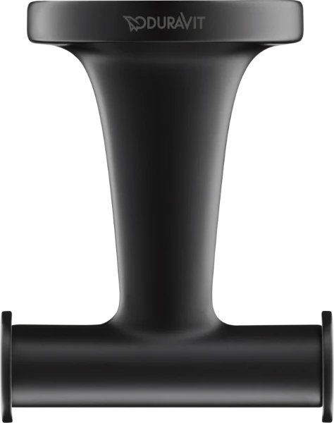 Duravit Starck T porte-serviettes double noir mat