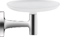 Duravit Starck T porte-savon t, chromé avec verre blanc mat