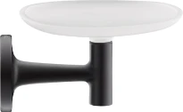 Duravit Starck T porte-savon , noir mat incl. blanc frosted glass