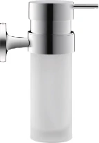 Duravit Starck T distrib. de savon t, chromé avec verre blanc mat
