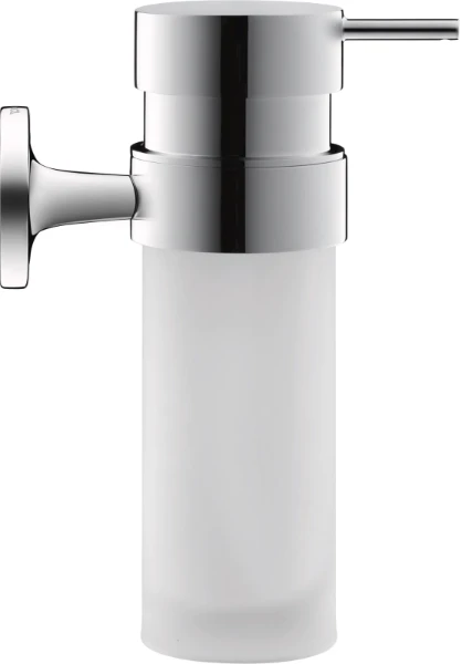 Duravit Starck T distrib. de savon t, chromé avec verre blanc mat