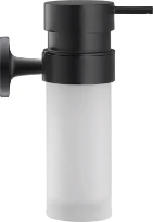 Duravit Starck T distribut. savon t,noir mat verre blanc mat inclus