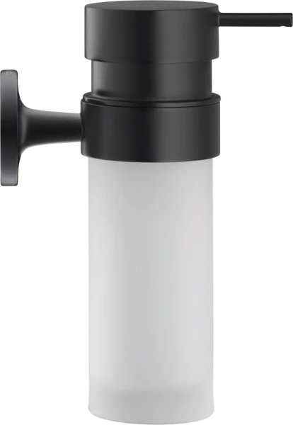 Duravit Starck T distribut. savon t,noir mat verre blanc mat inclus