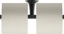 Duravit Starck T porte-papier double noir mat