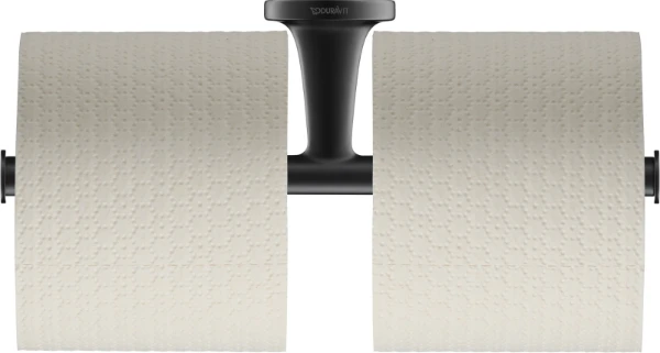 Duravit Starck T toiletrolhouder - zwart mat