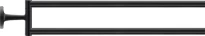 Duravit Starck T porte-serviettes 2 bras pivotables noir mat