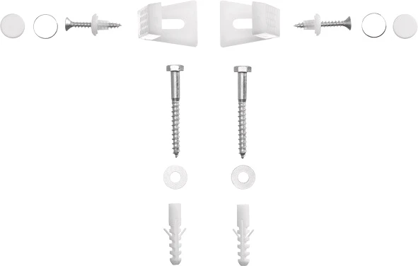 Duravit WSS Starck 3 bevestiging kunststof voor vario toilet