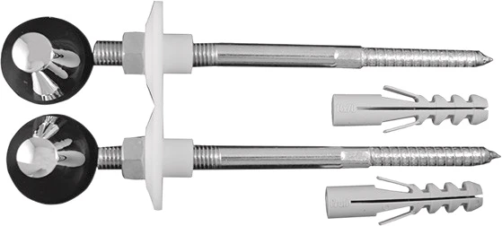 Duravit Acces set de fixation pour cuvette suspendue et bidet suspendu - chromé