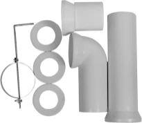 Duravit Acces Vario pièce de raccordement toilette 70-225 mm