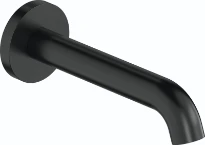 Duravit C.1 bec deverseur avec rosace ronde noir mat