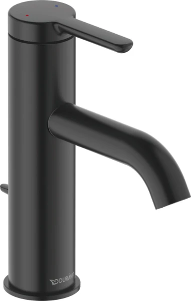 Duravit C.1 mitigeur monocommande lavabo m avec tirette, noir mat