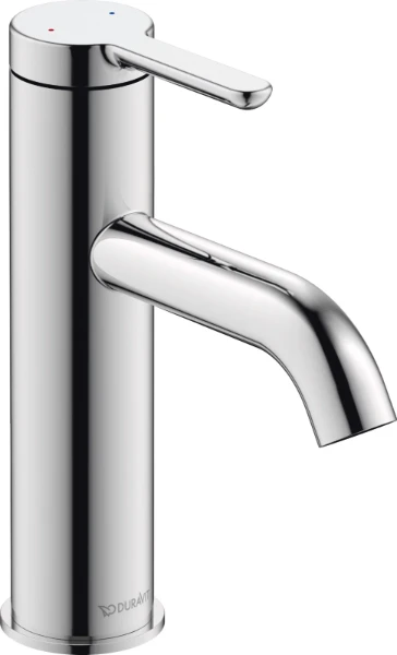 C11020002010 WASTAFELMENGKRAAN DURAVIT C1 M chroom zonder lediging