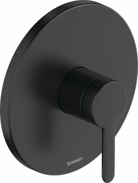 Duravit C.1 mitigeur monocom. de douche encastre, rond, noir mat