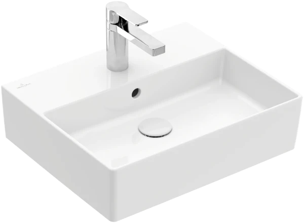 Villeroy & Boch Memento 2.0 lavabo 500 x 420 mm - blanc - avec trou de robinet - avec trop-plein - poli