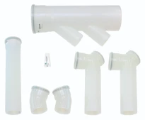 Vaillant uitbreiding voor 2 wandketels rug/rug diam 160mm
