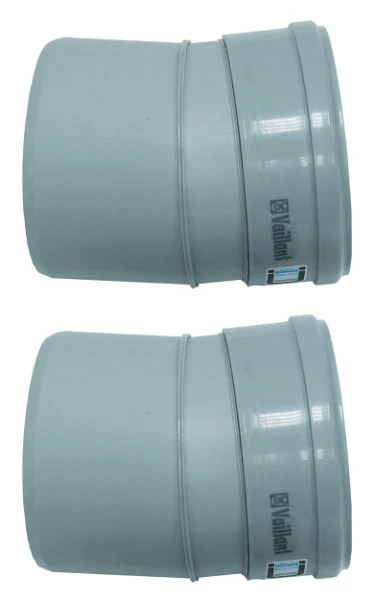 VAILLANT bocht 15° (set v 2 stuks) diam 130mm pp