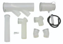 Vaillant aansluitset casc. voor 2 wandketels rug/rug diam 200mm