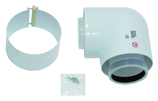 Vaillant RGA concentrique PP/acier coude 90° 80/125 mm - prix par pièce