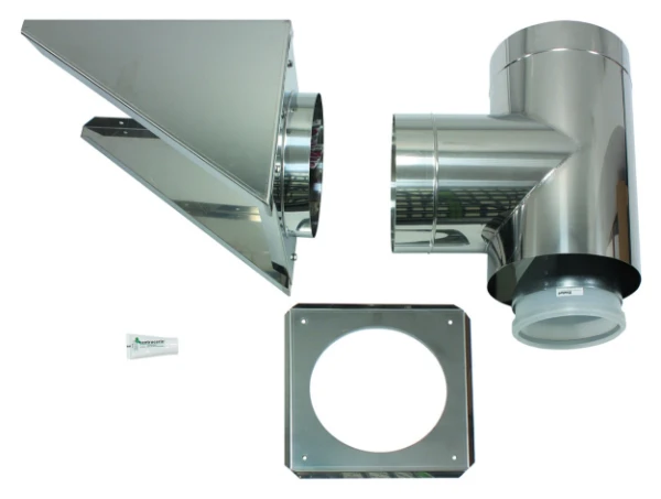 VAILLANT aansluitset concentr diam 300/200mm diam 200mm PP/RVS