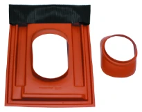 VAILLANT standaard dakpan (25-45°) diam 160mm rood