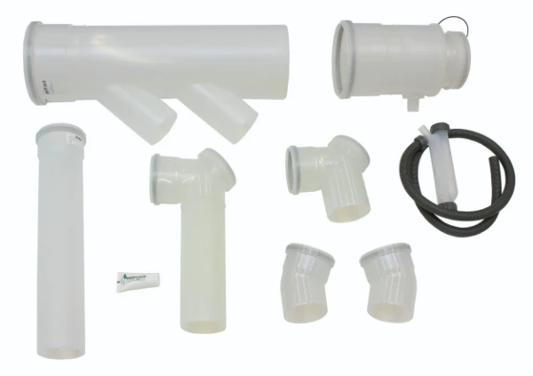 Vaillant aansluitset casc. voor 2 wandketels rug/rug diam 160mm