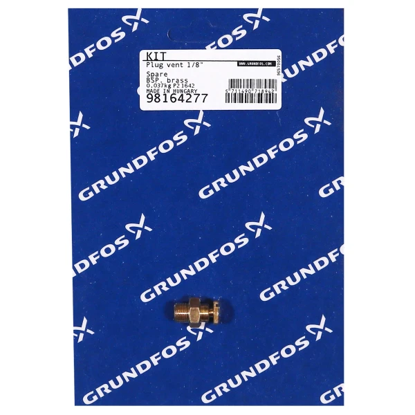 GRUNDFOS WSS Spare, plug vent 1/8" BSP. brass