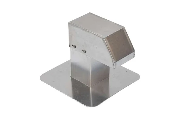 Alixo aluminium dakdoorvoer 125 x 125 mm - 1 uitgang - grondplaat 340 x 340 mm